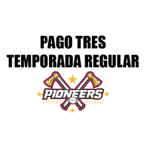 Pago Tres - Temporada regular (Blanco) - Temporada Infantil 2023